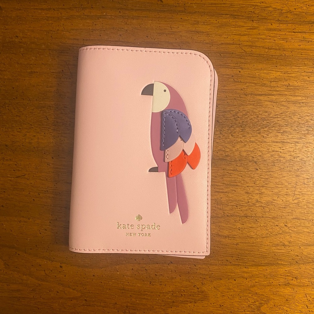 Kate Spade passport holder/wallet, pale pink/purple
